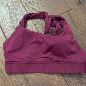 Athleta interval Women's Burgundy Sports Bra (size a-c)